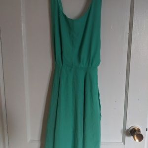 Turquoise strap dress